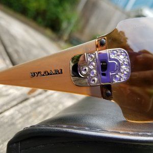 Authentic Bvlgari Sunglasses with real Swarovski crystals